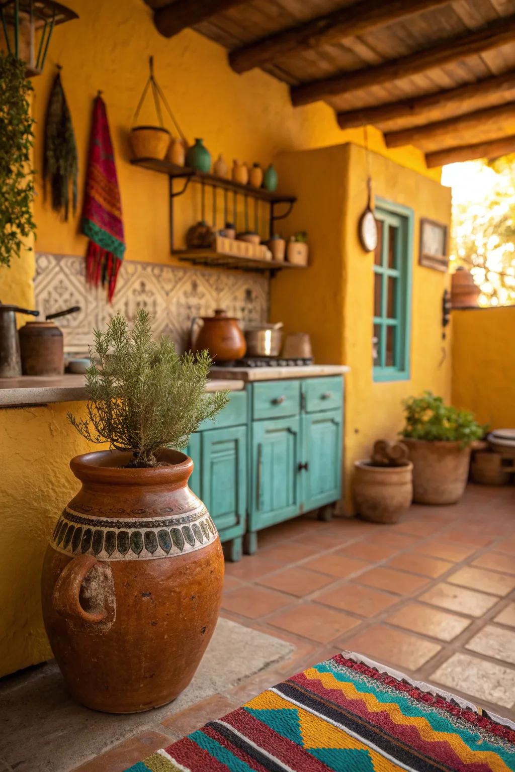 Earthy tones wrap your kitchen in warmth and comfort.
