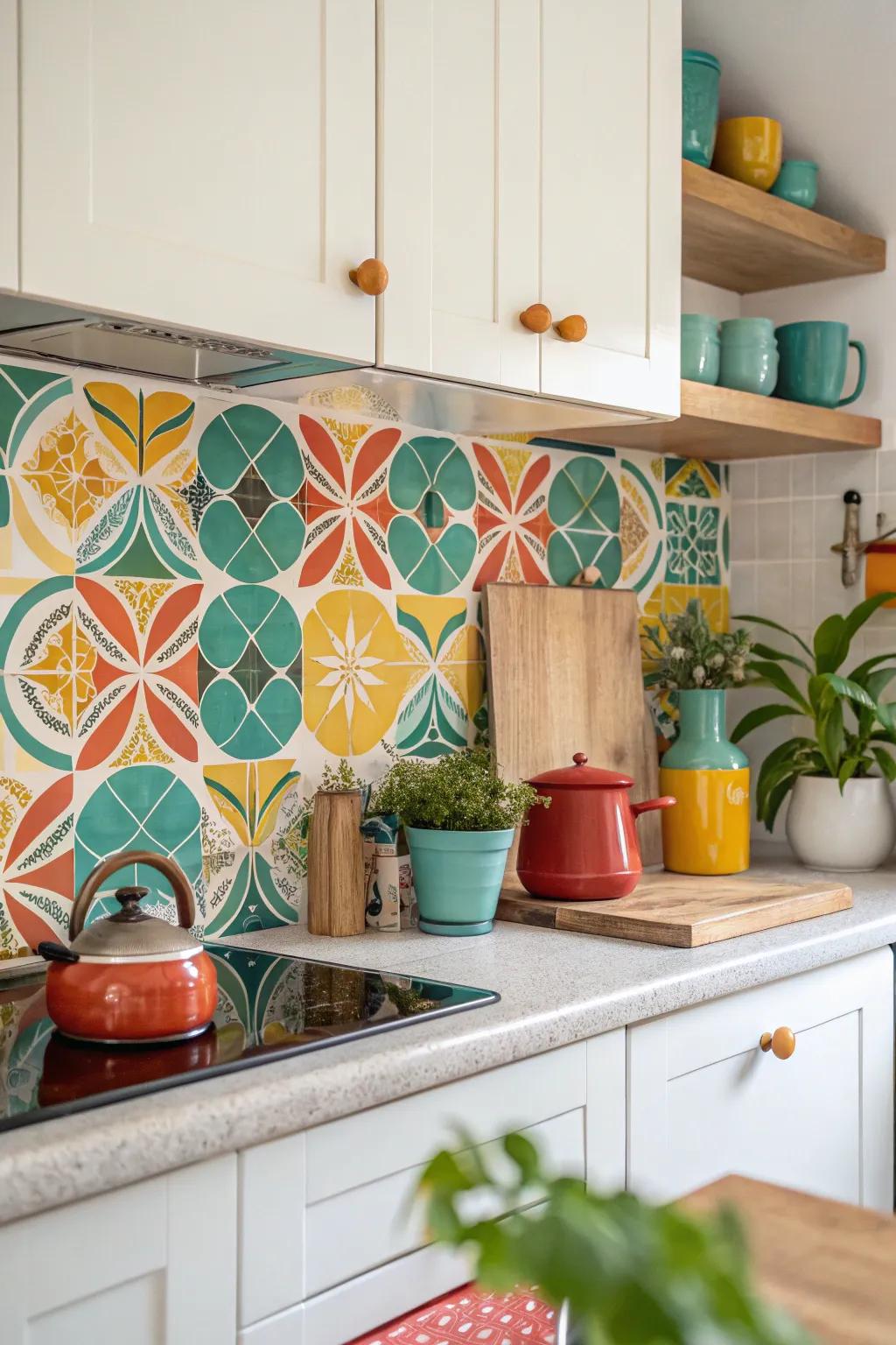 Add a touch of nostalgia with retro mosaic tiles that bring warmth and charm to your home.