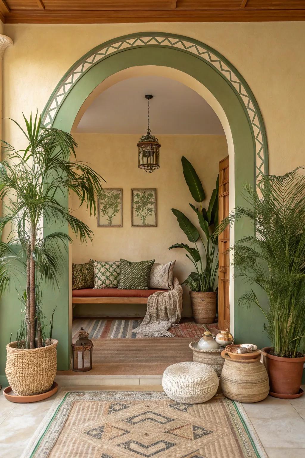 Seamlessly integrate painted arches with your decor for a harmonious and stylish look. #HomeHarmony #DecorInspiration