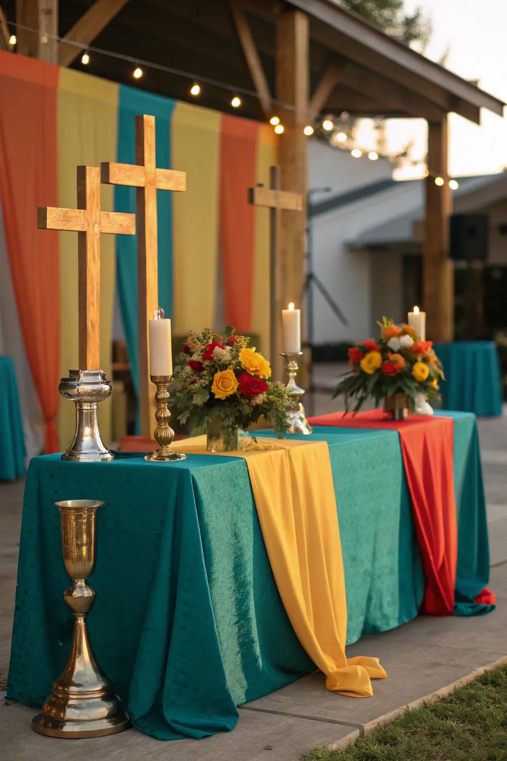 Infuse your decor with spiritual elegance using crosses and scripture quotes.