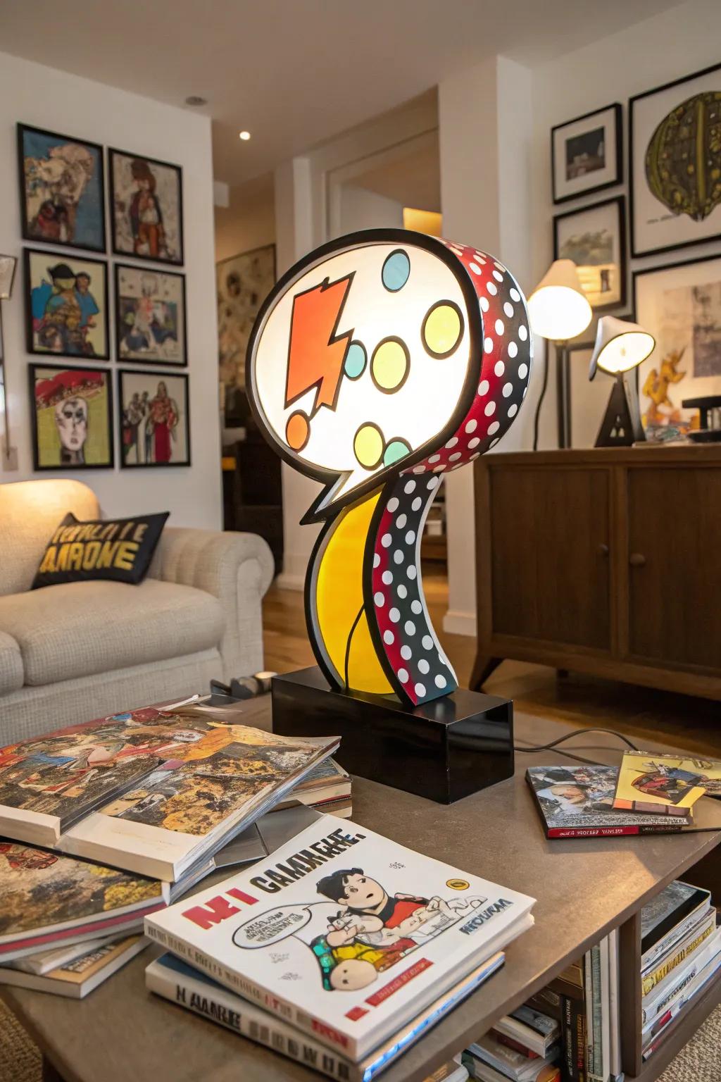 Make a statement with a speech bubble sculpture that adds flair to any conversation space.