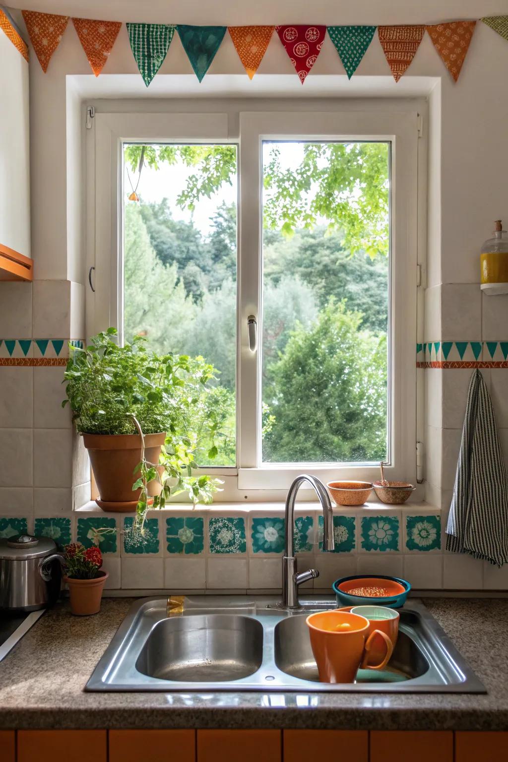 Illuminate your kitchen with the magic of natural light, turning it into a bright haven.