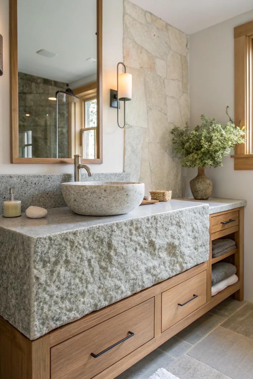 Achieve a perfect blend of strength and style with a granite side splash that complements any decor.