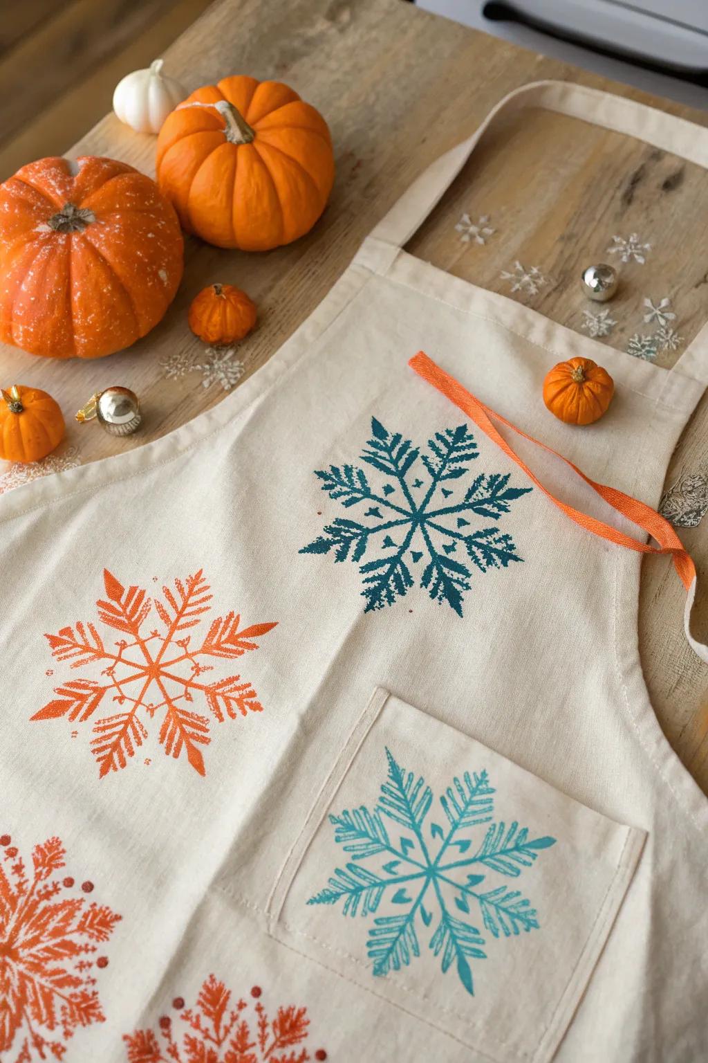 Bring the spirit of the season into your kitchen with themed apron designs! #SeasonalDecor #FestiveVibes