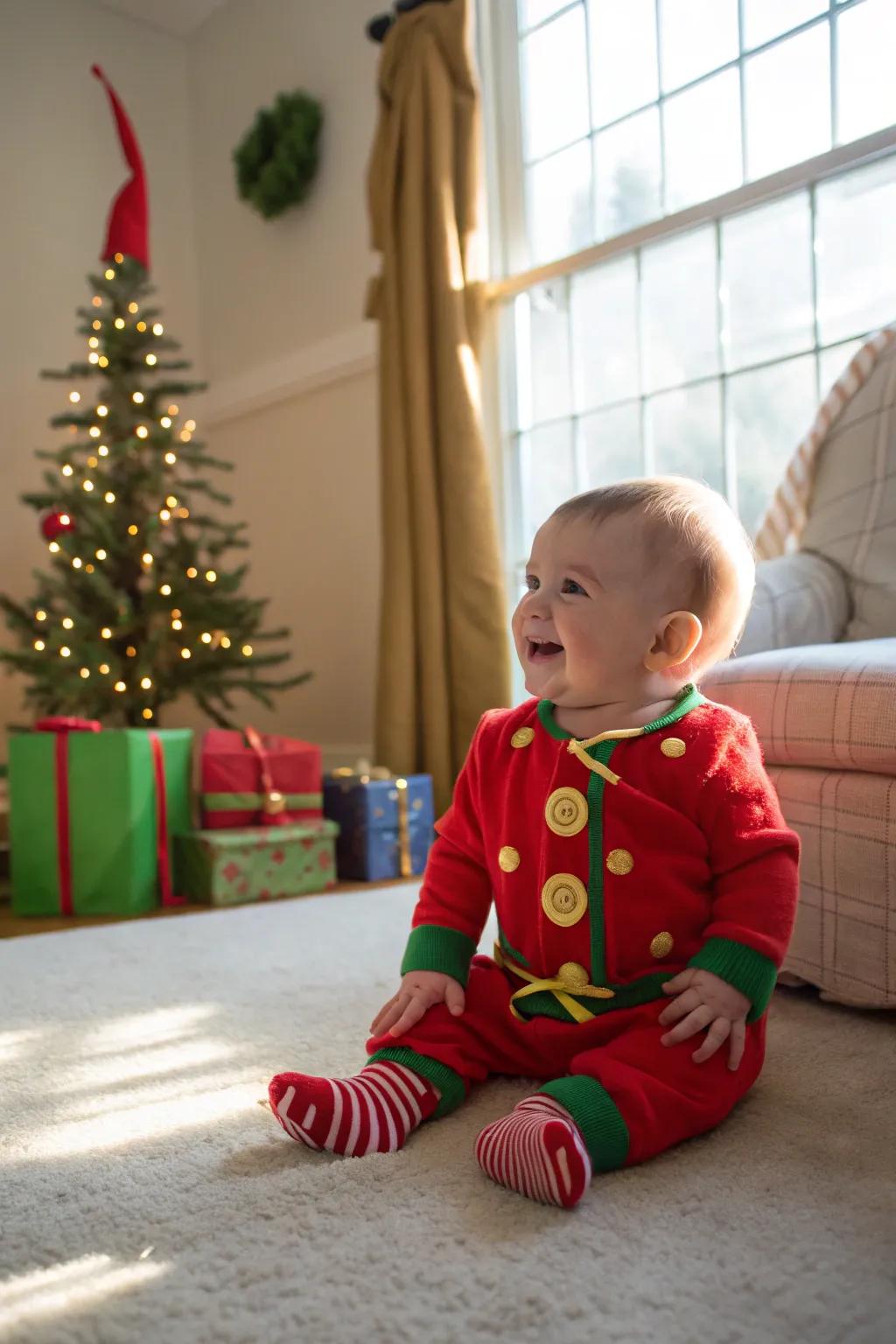 Capture precious holiday memories with adorable festive outfits for your baby's first Christmas! 🎅🎁 #BabyFirstChristmas #HolidayStyle