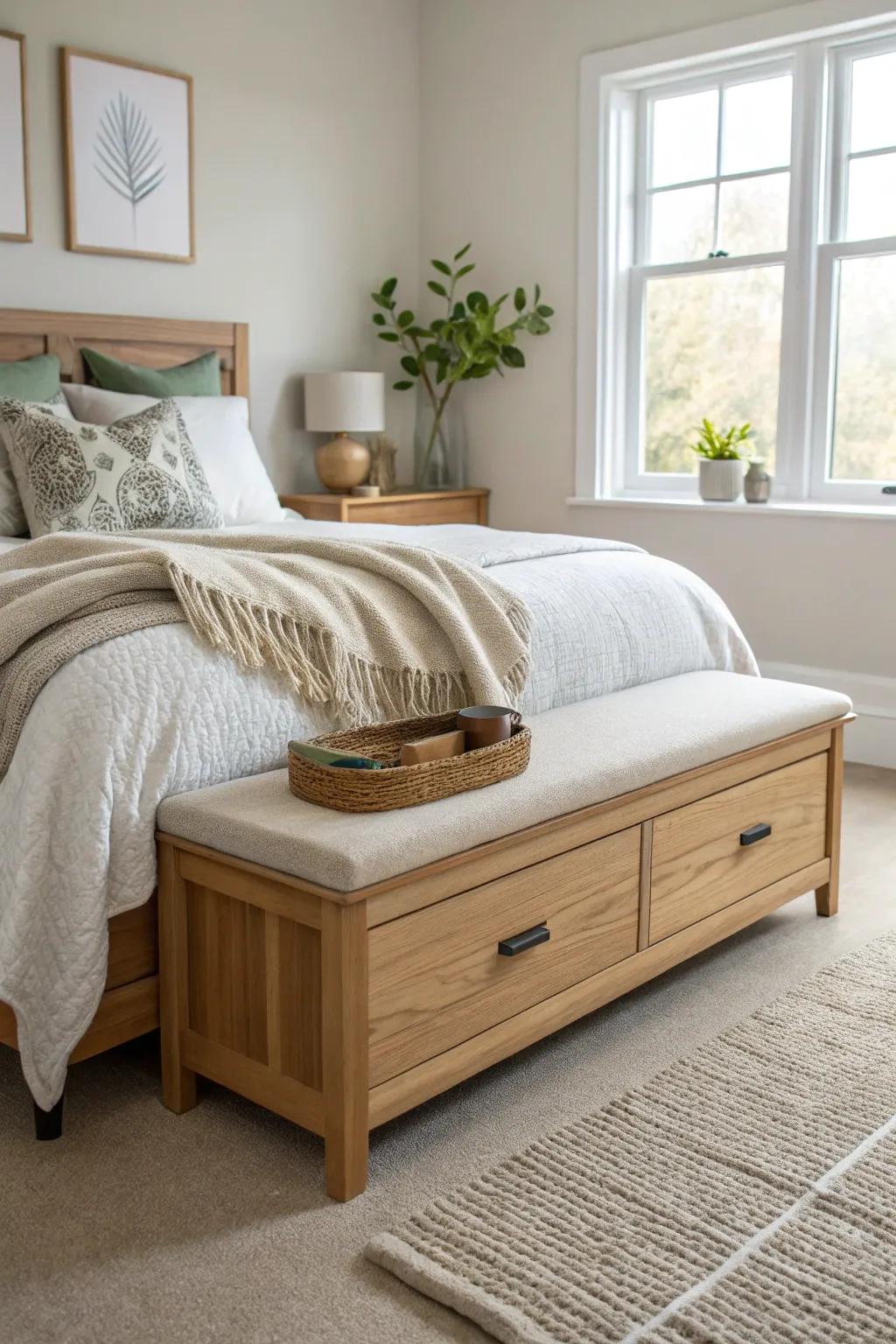 Discover the magic of under-bed storage that keeps your room looking sleek and organized. 🌟 #BedroomGoals #StorageHack