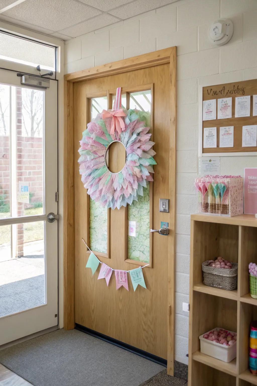 Make a grand entrance with a candy-themed door that welcomes students with a smile! 🎉 #DoorDecor #CandyTheme