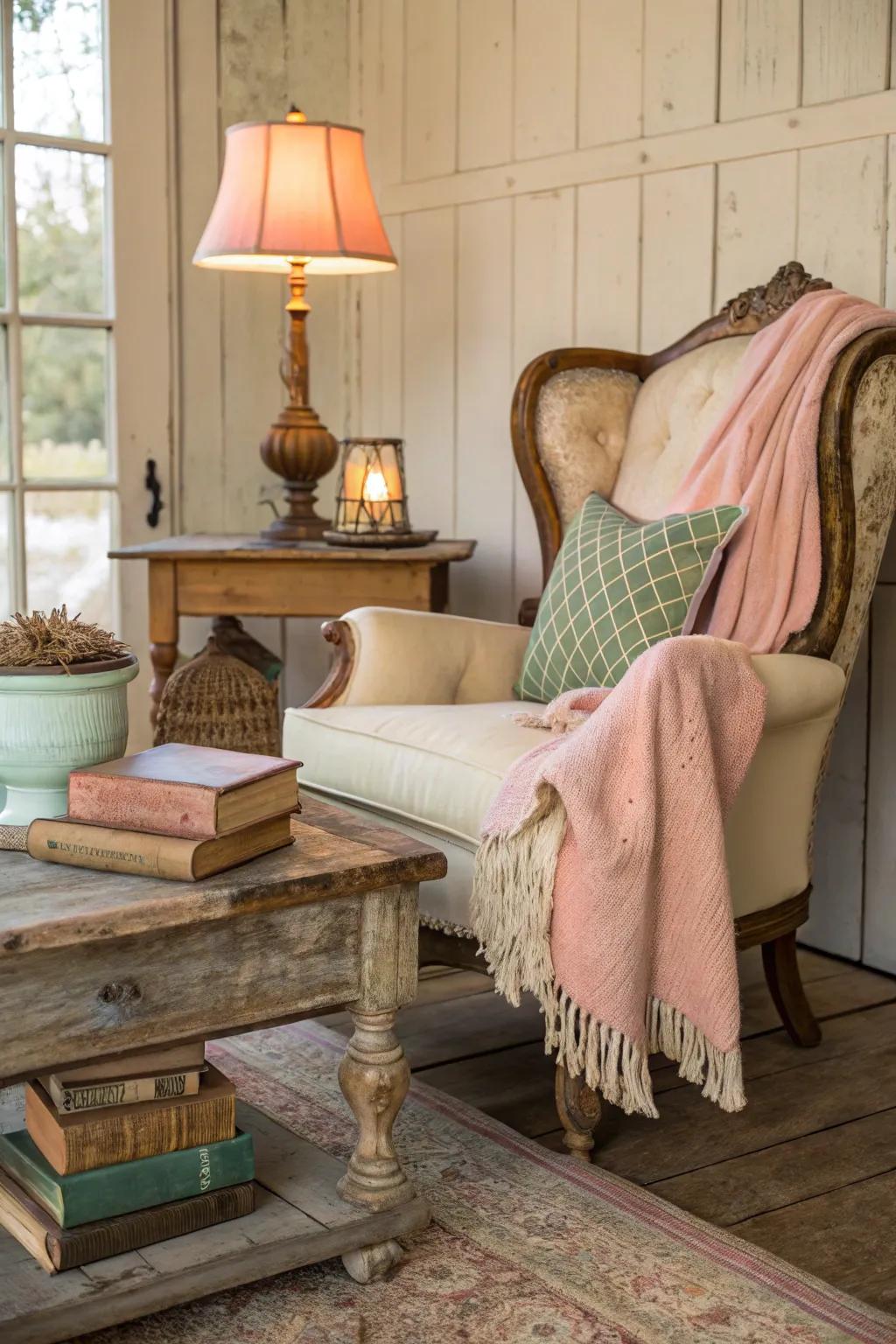 Vintage treasures add timeless charm and a story to tell. #VintageDecor #CottageStyle