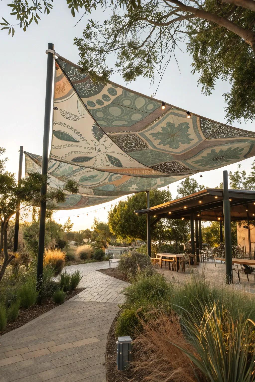 Add flair and protection with a canopy cover that adapts to your style. 🌟 #CanopyDesign #HomeInnovation