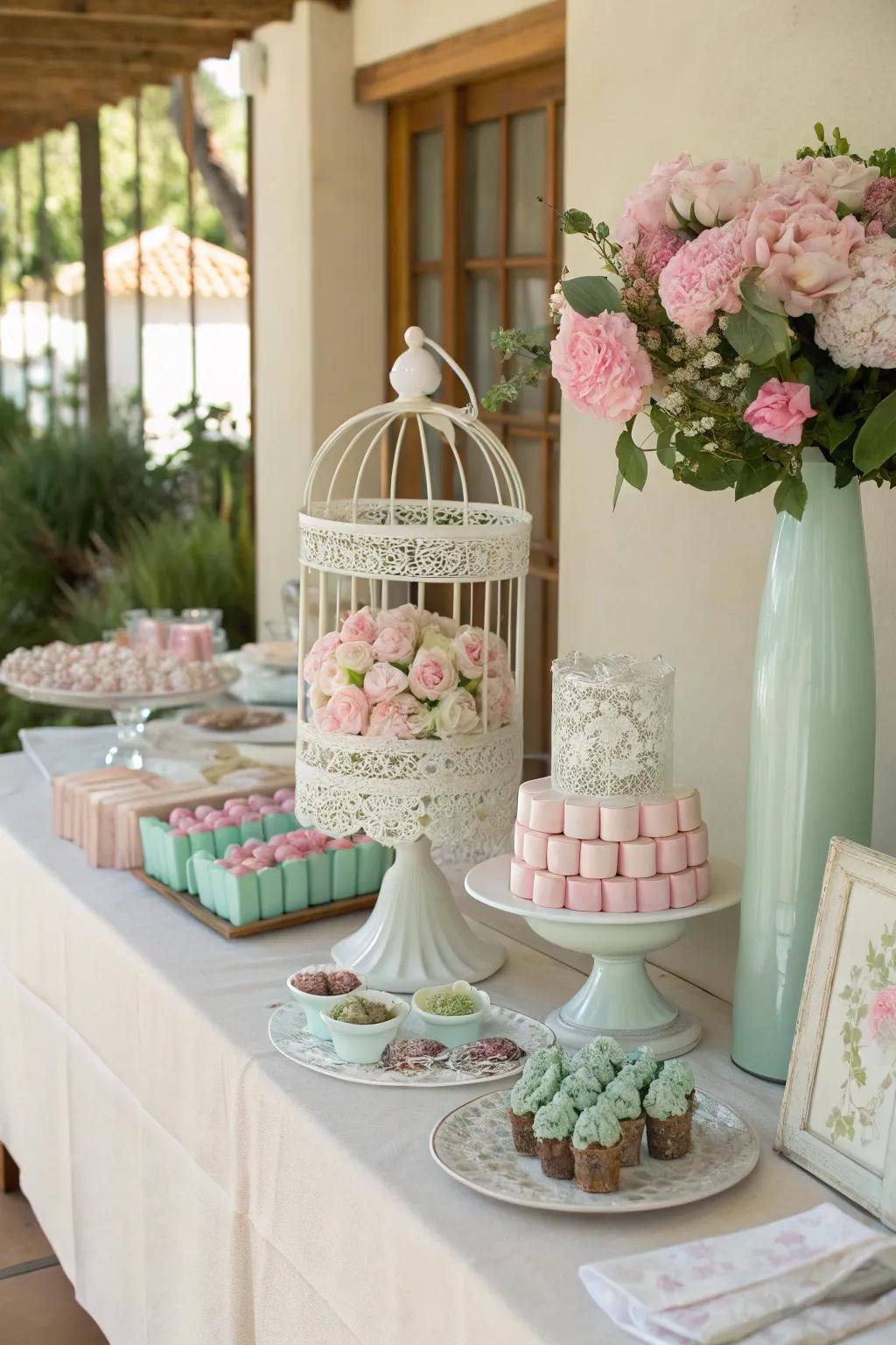 Add a touch of nature with floral arrangements that bring whimsy and elegance to your candy table. 🌺 #WhimsicalDecor #EventStyling