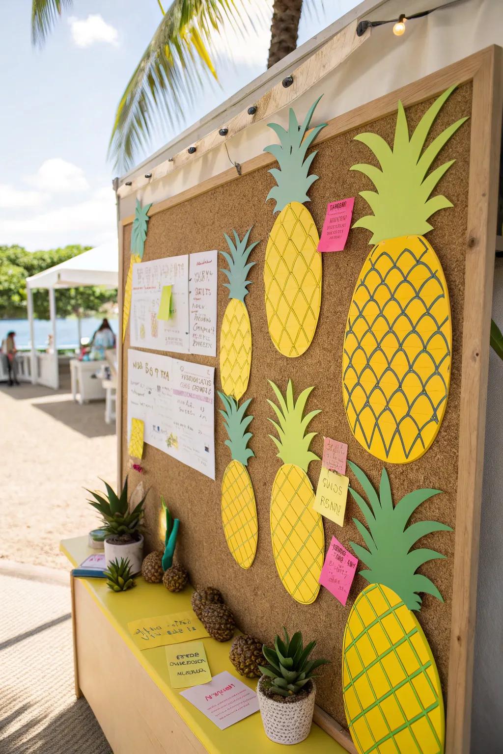 A touch of pineapple to sweeten your decor! #PineappleParadise #IslandVibes 🍍