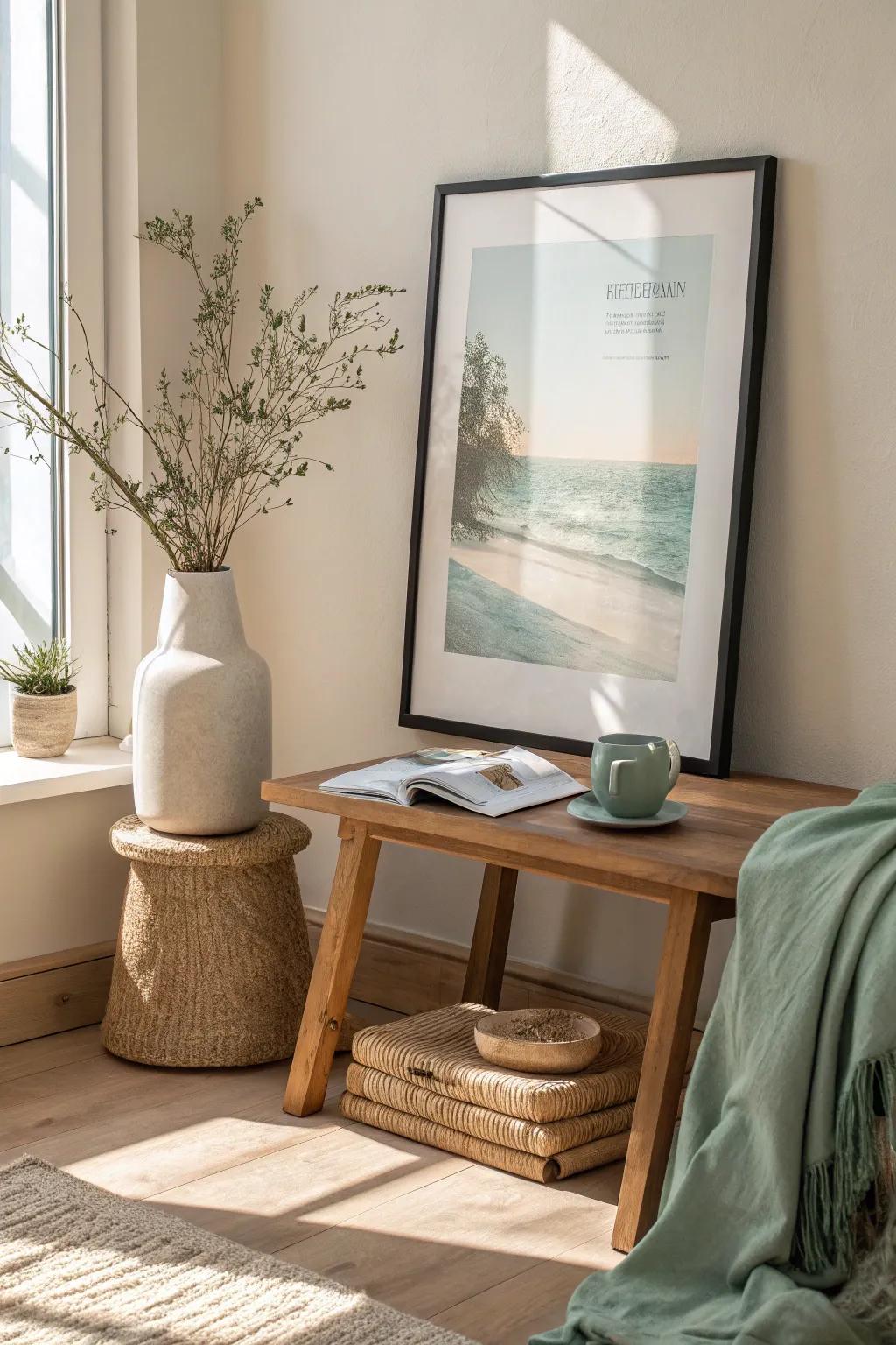 Subtle yet stylish framing can elevate your poster's presence.