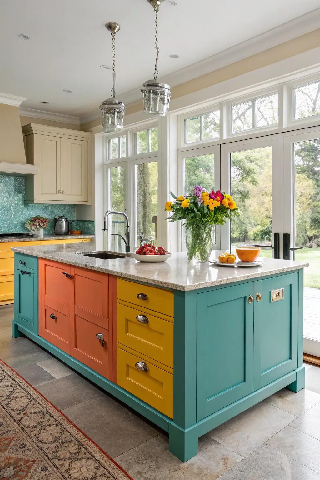 Transform your kitchen's functionality with a versatile island that offers storage and a place to gather. 🍽️