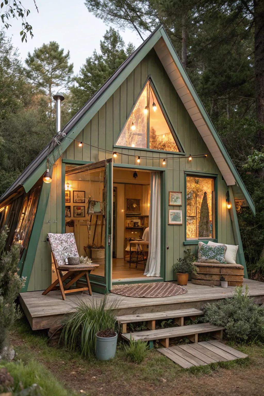 Unleash your creativity with a cabin that caters to all your needs. 🎨 #CreativeSpace #NatureRetreat