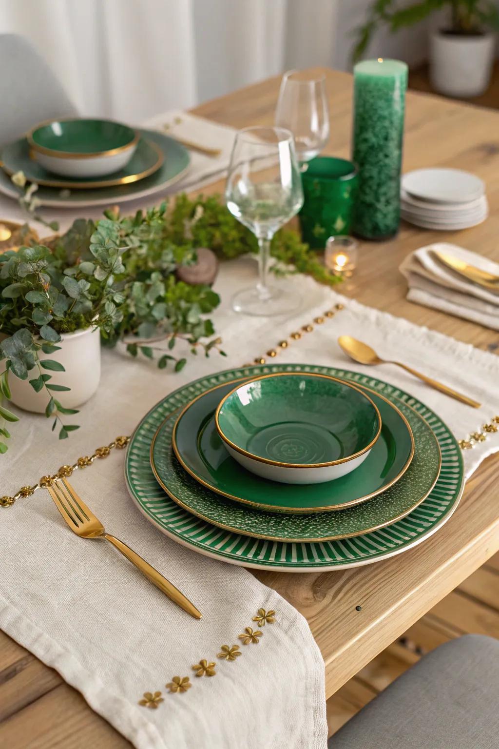 Add a touch of glam to your celebration with a green and gold dress code that everyone will adore. 🎩💚 #StPatricksDay #PartyStyle