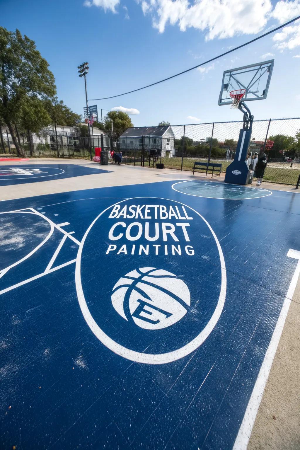 Make your court uniquely yours with a personalized logo that stands out.