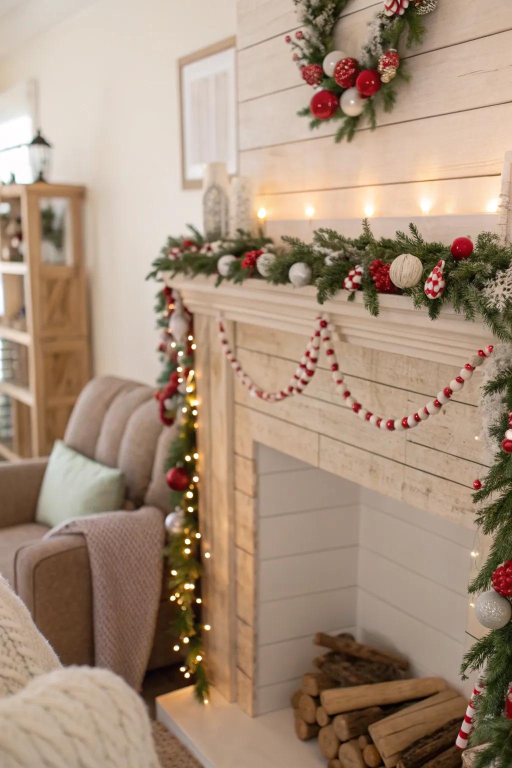 Wrap your home in festive garlands for a touch of holiday magic.
