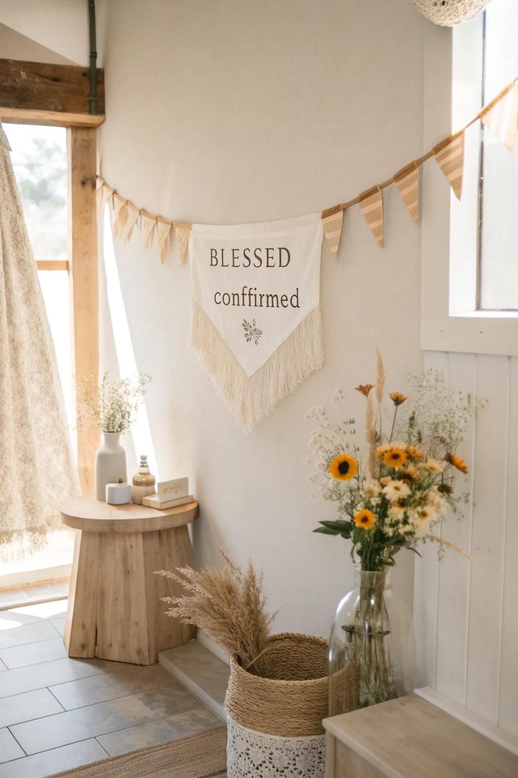 Personalize your space with themed banners that speak to the heart of the celebration.