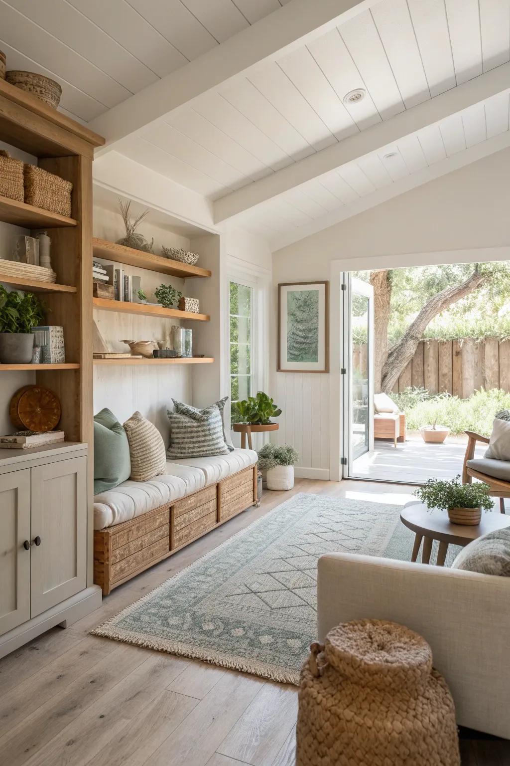Open up your space for a more connected and airy feel.