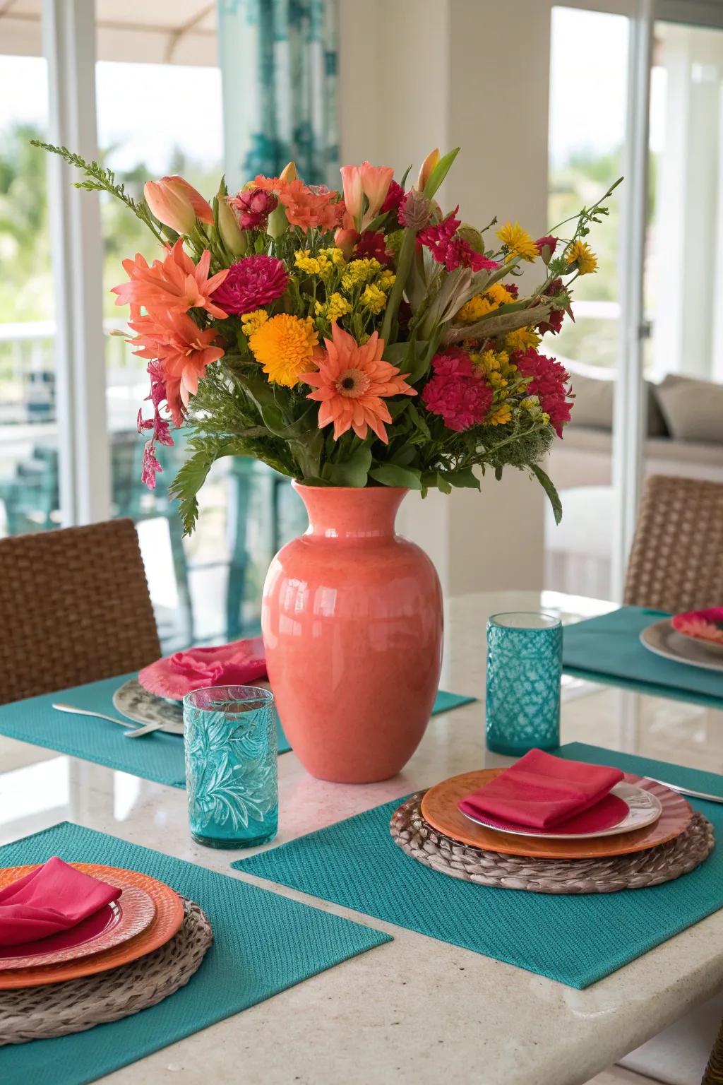 Enhance your table with elegant centerpieces for a welcoming dining experience.