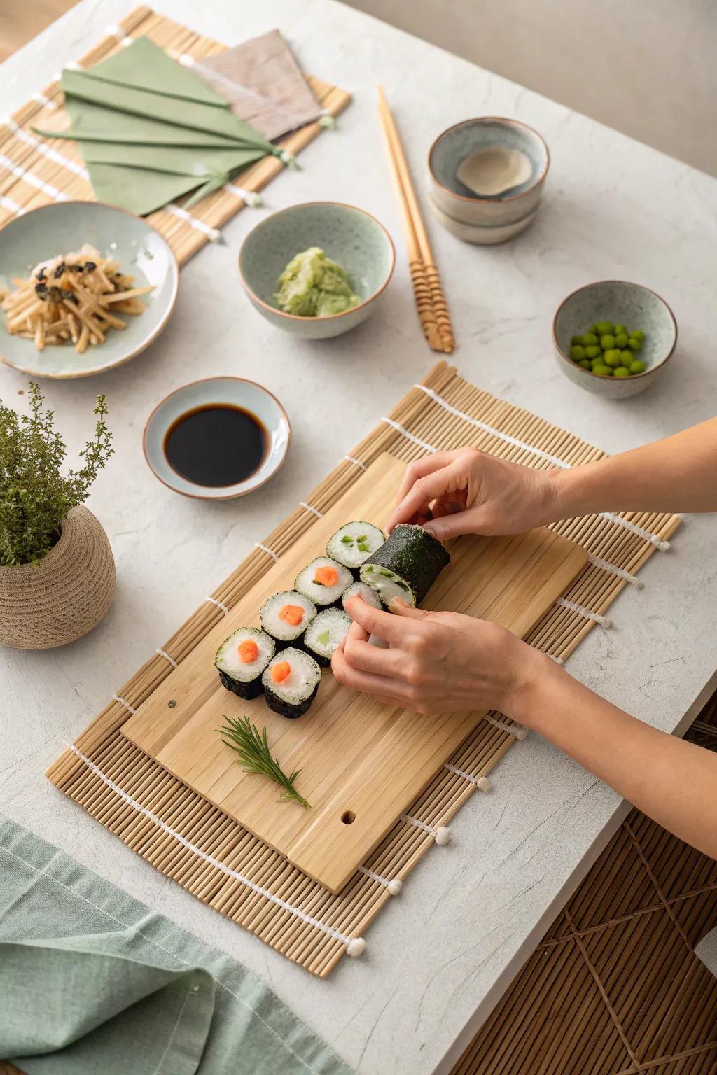 Roll into fun with a sushi night that combines creativity and culinary delight.