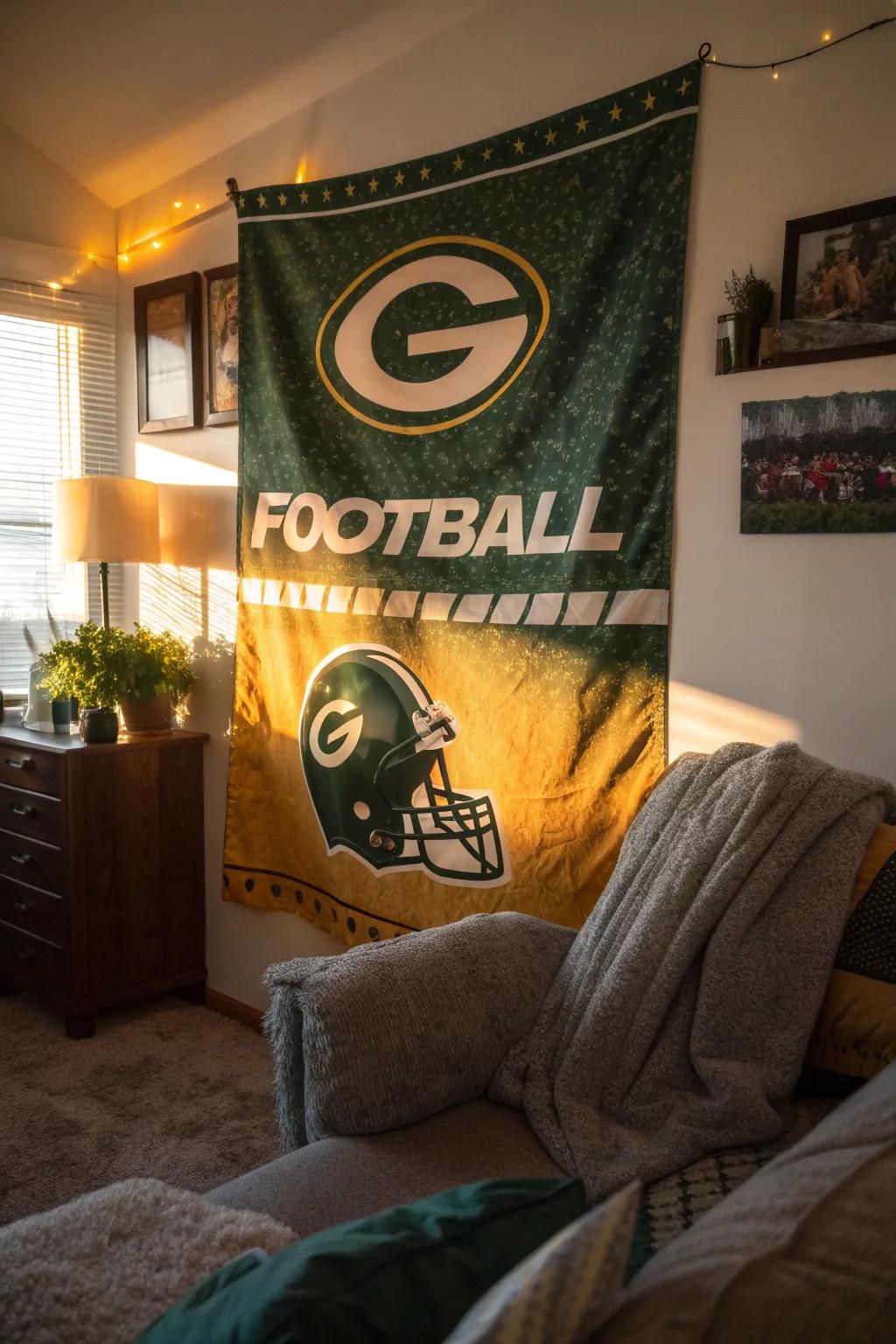Let your walls wear your team's colors with pride and style.
