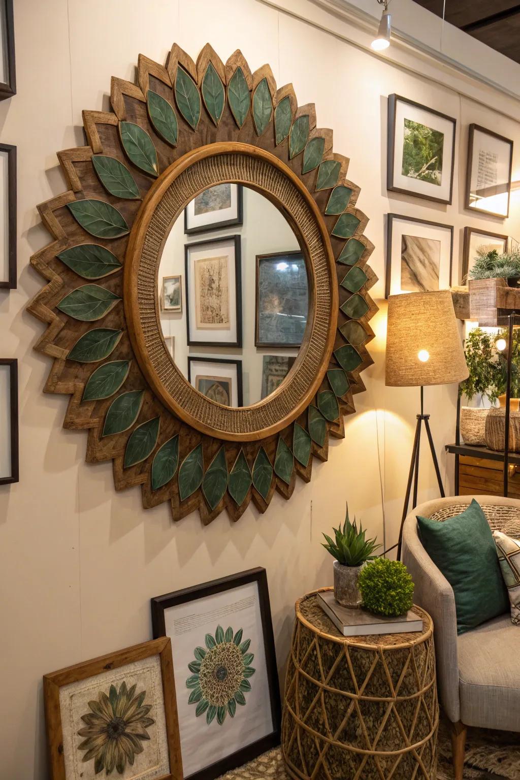 An eye-catching accent piece can transform your frame wall into a true masterpiece.