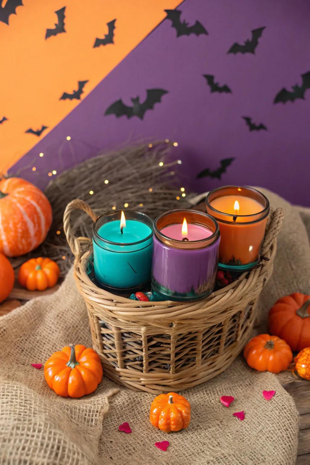 Fill her space with the comforting scents of fall through themed candles.