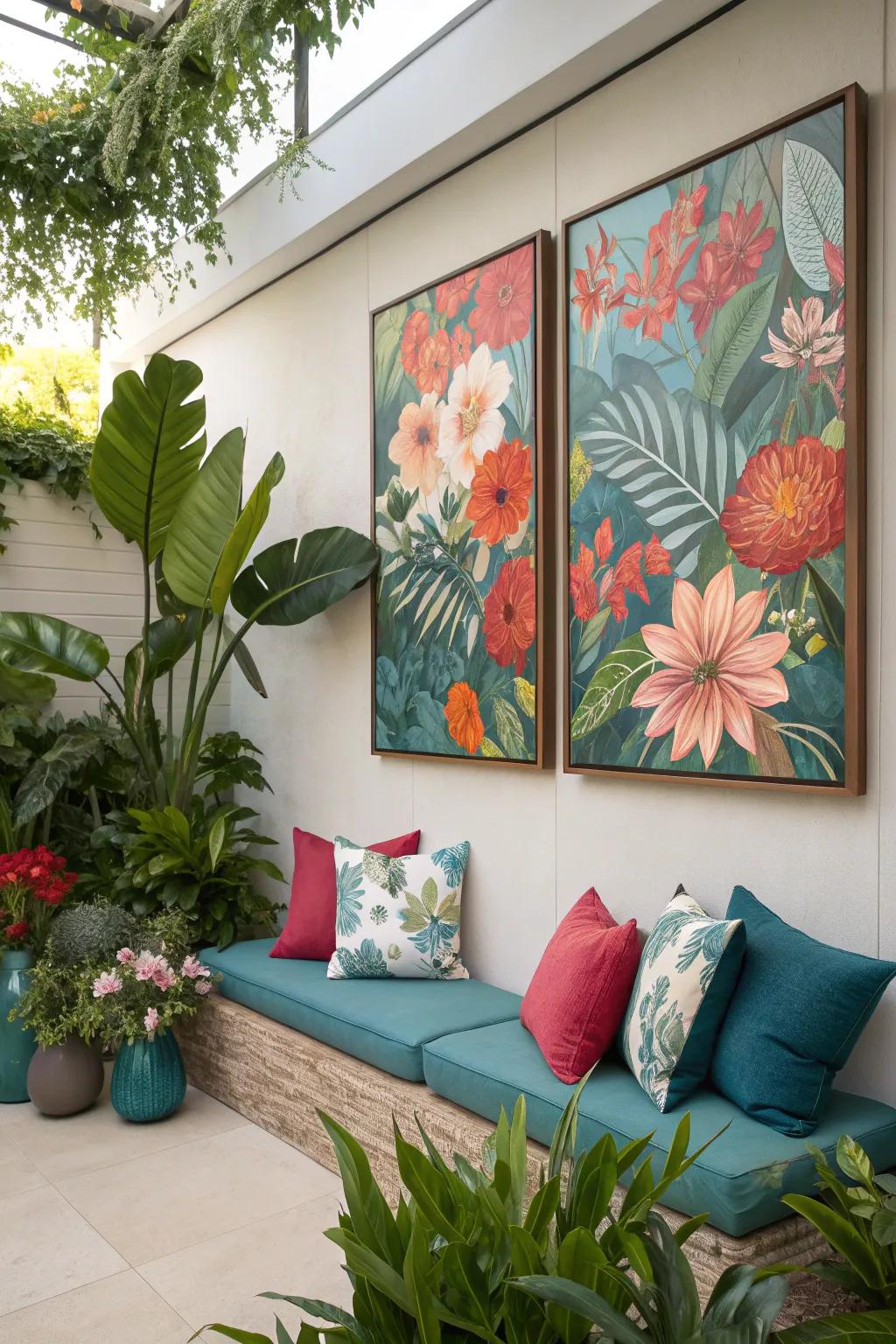 Infuse your home with vibrant energy through botanical split art.