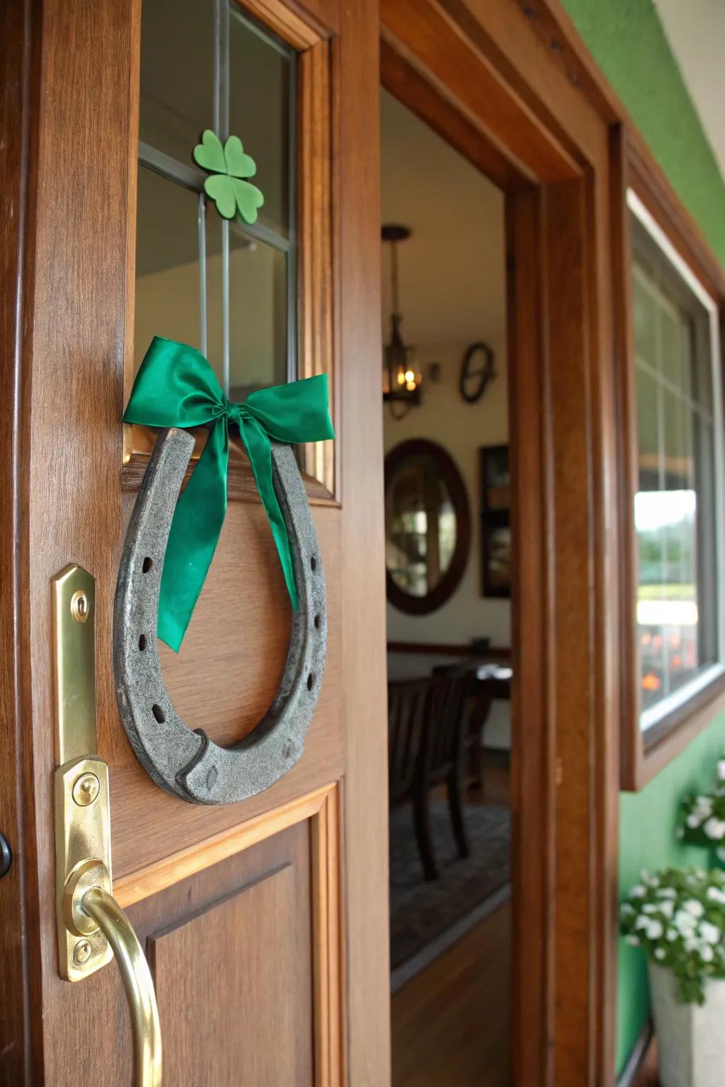 Invite luck into your home with a charming horseshoe decoration.
