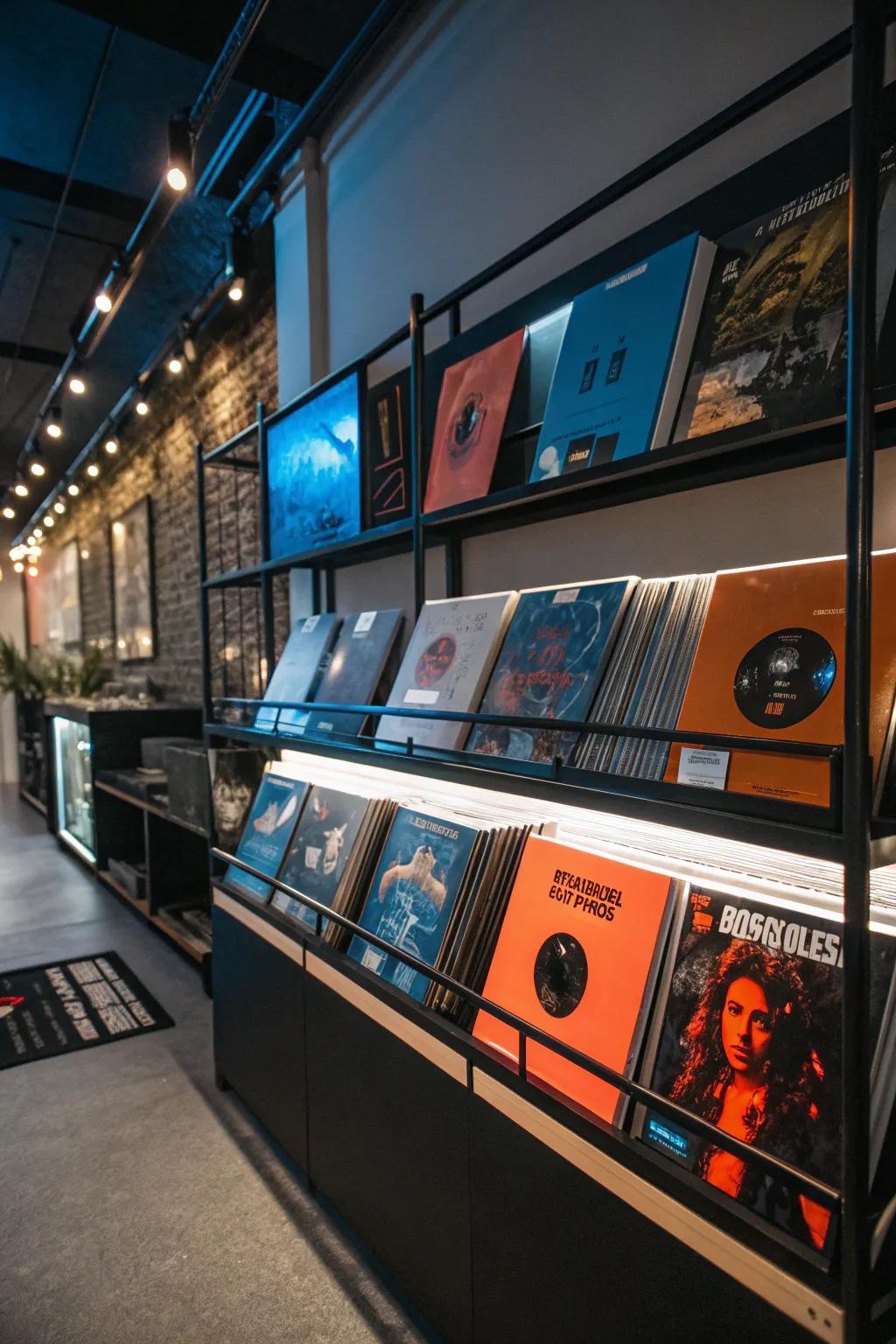 Set the mood with warm lighting to complement your vinyl collection. ✨ #MoodLighting #VinylVibes