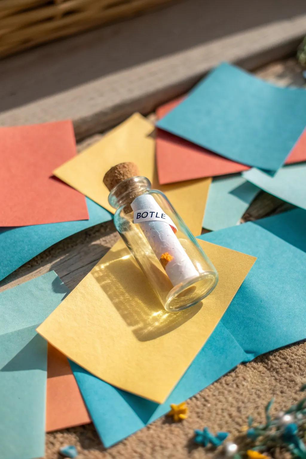 Store your heartfelt messages in mini bottles for a personal touch. 💌 #MessageInABottle #PersonalizedGifts