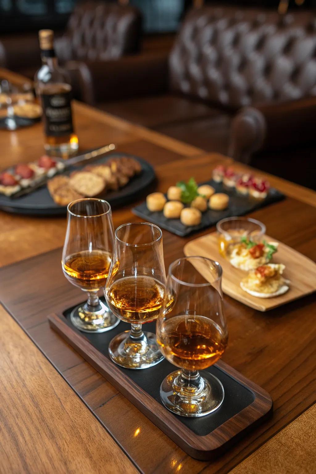 Raise a glass to good times with a whiskey tasting event that's as smooth as the spirits themselves.