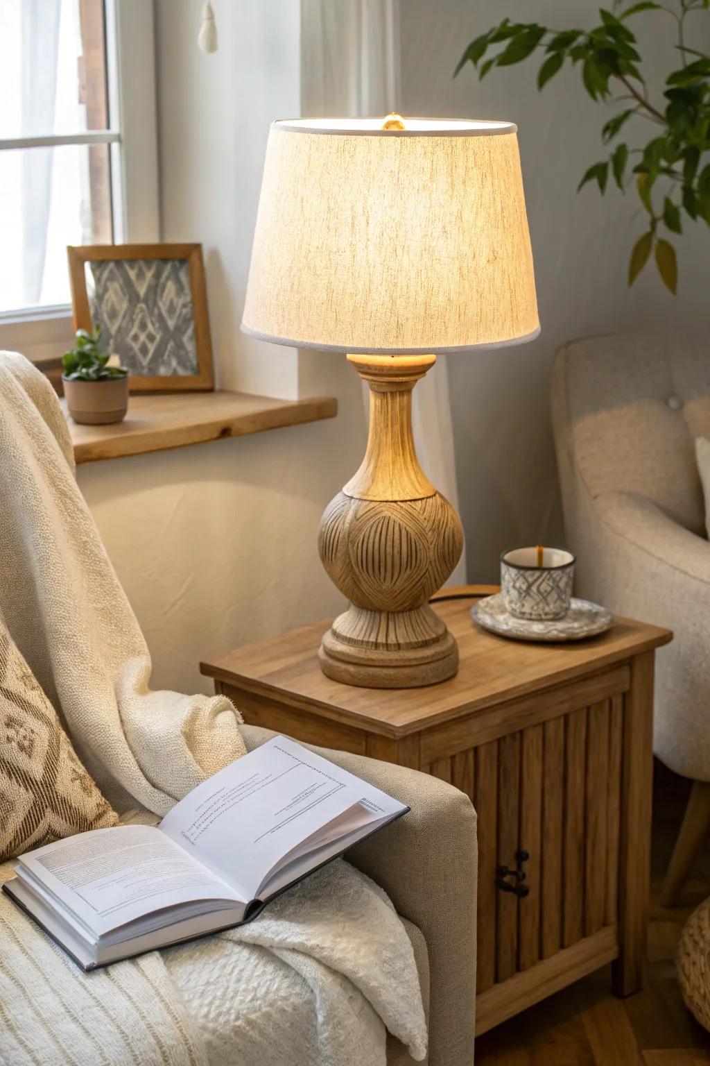 Create intimate corners with accent lamps that bring your space to life. 🌙 #CozyNook #LightingInspiration