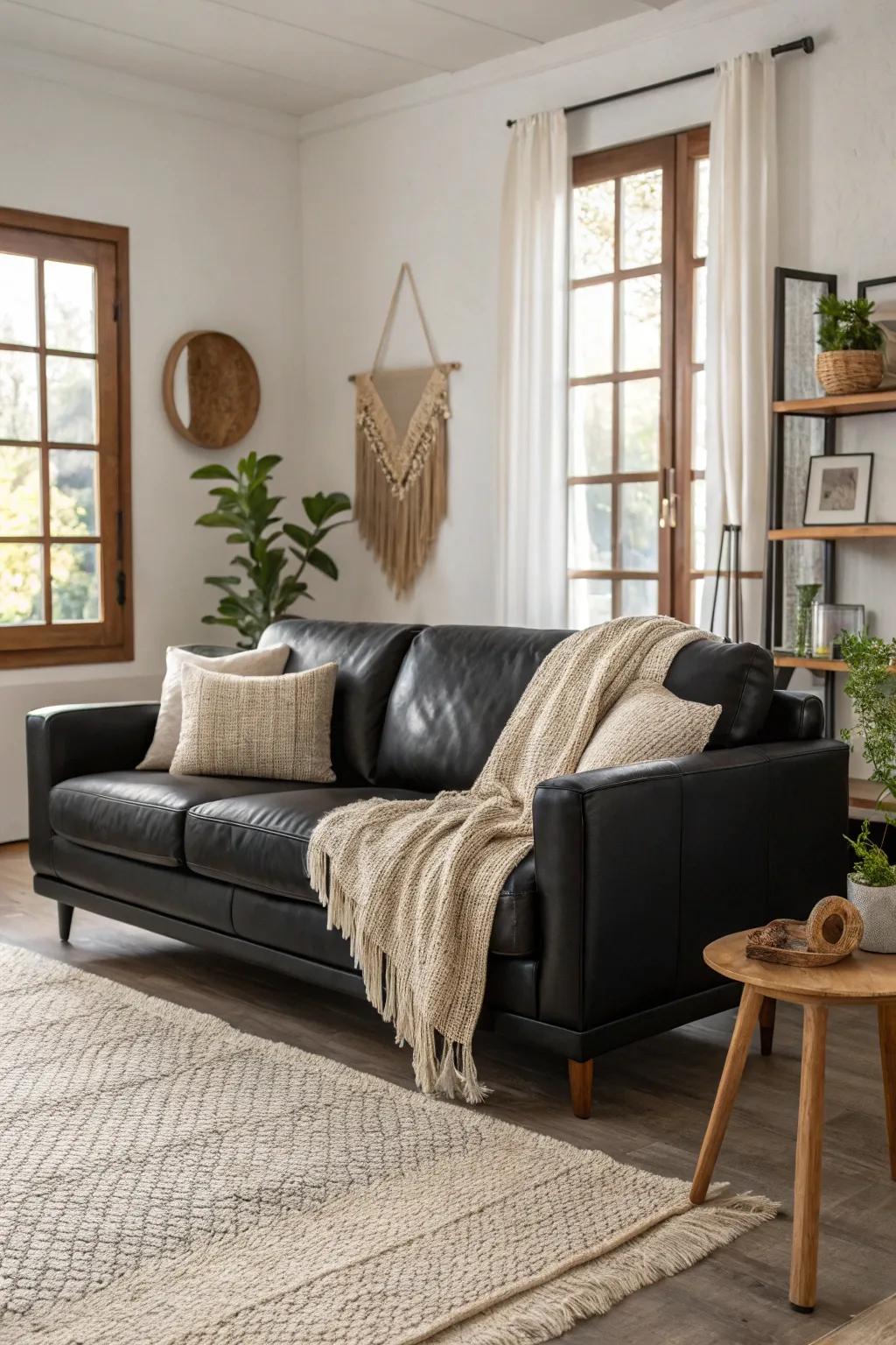 Monochrome magic creates a space that's both bold and harmonious. #MonochromeMagic #BlackAndWhite #InteriorDesign