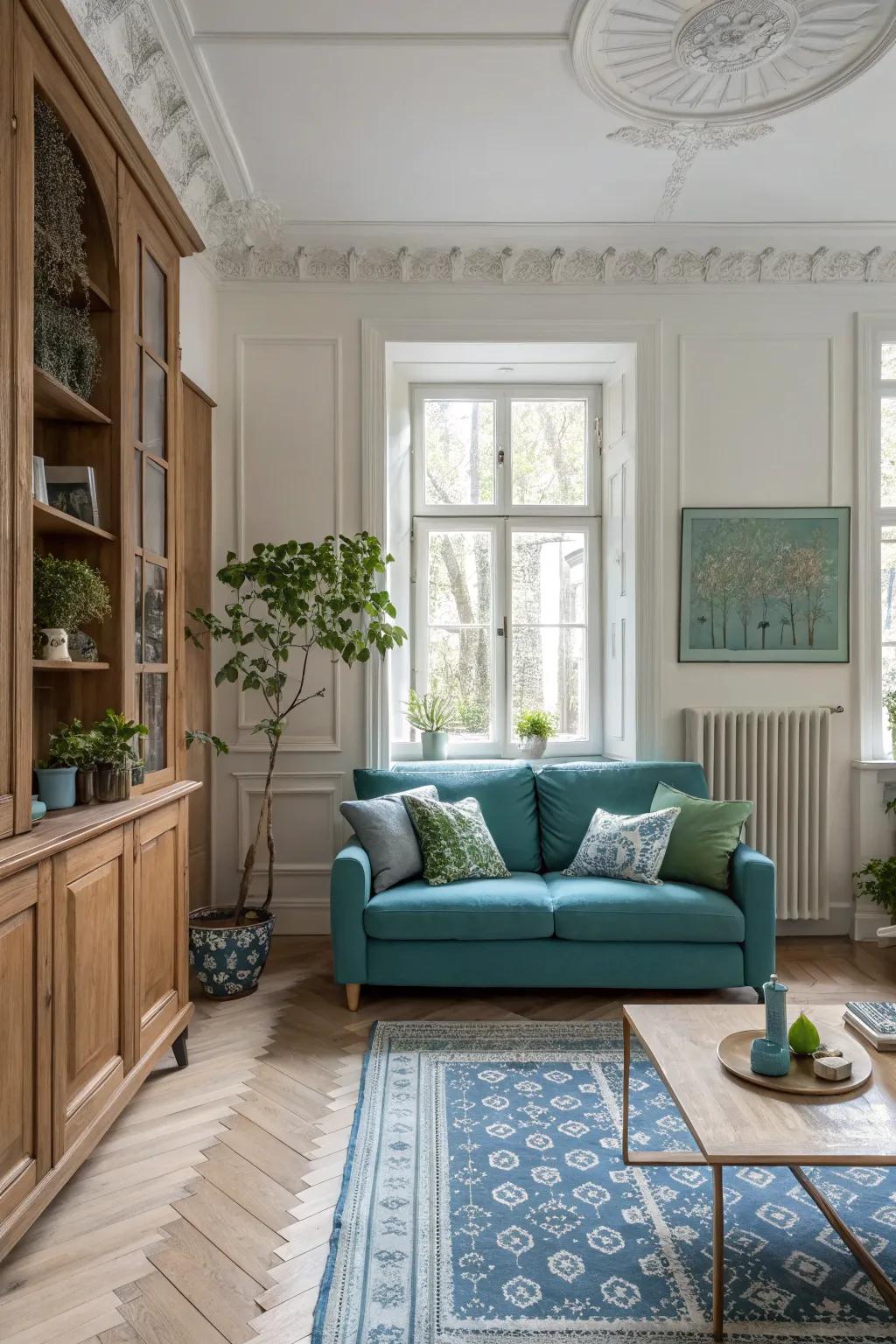 Achieve timeless elegance with a fusion of modern and classic styles.