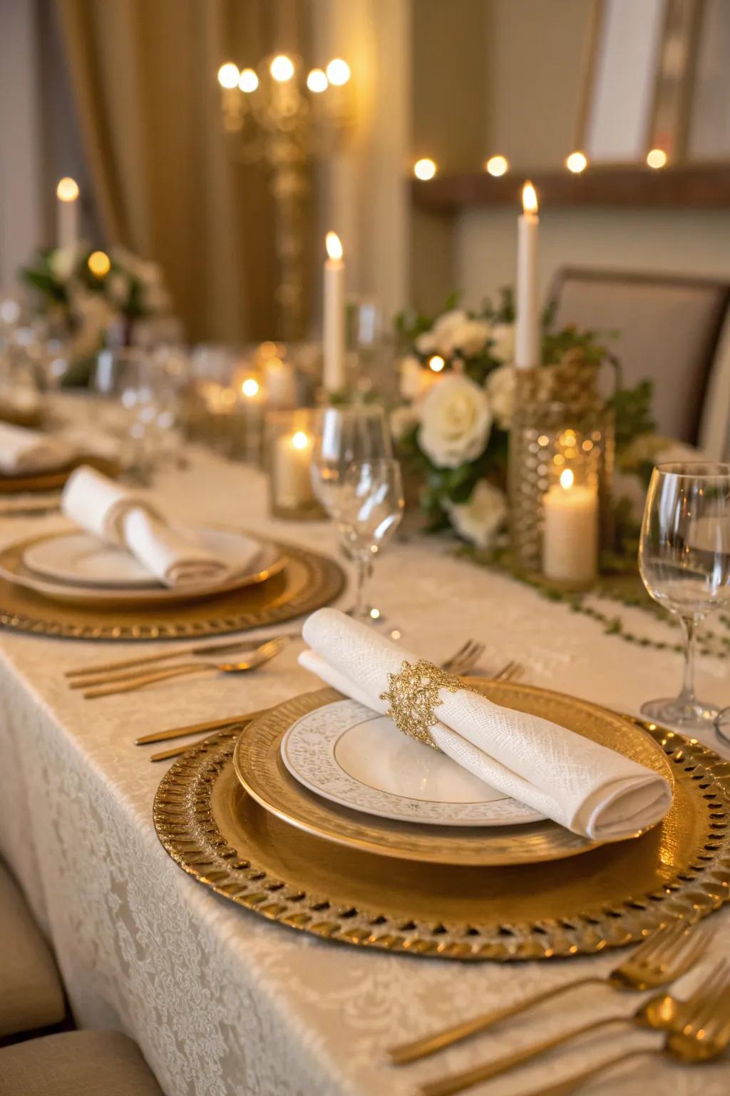 Elevate your dining experience with coordinated elegance. 🍽️ #TableDecor #ElegantSettings
