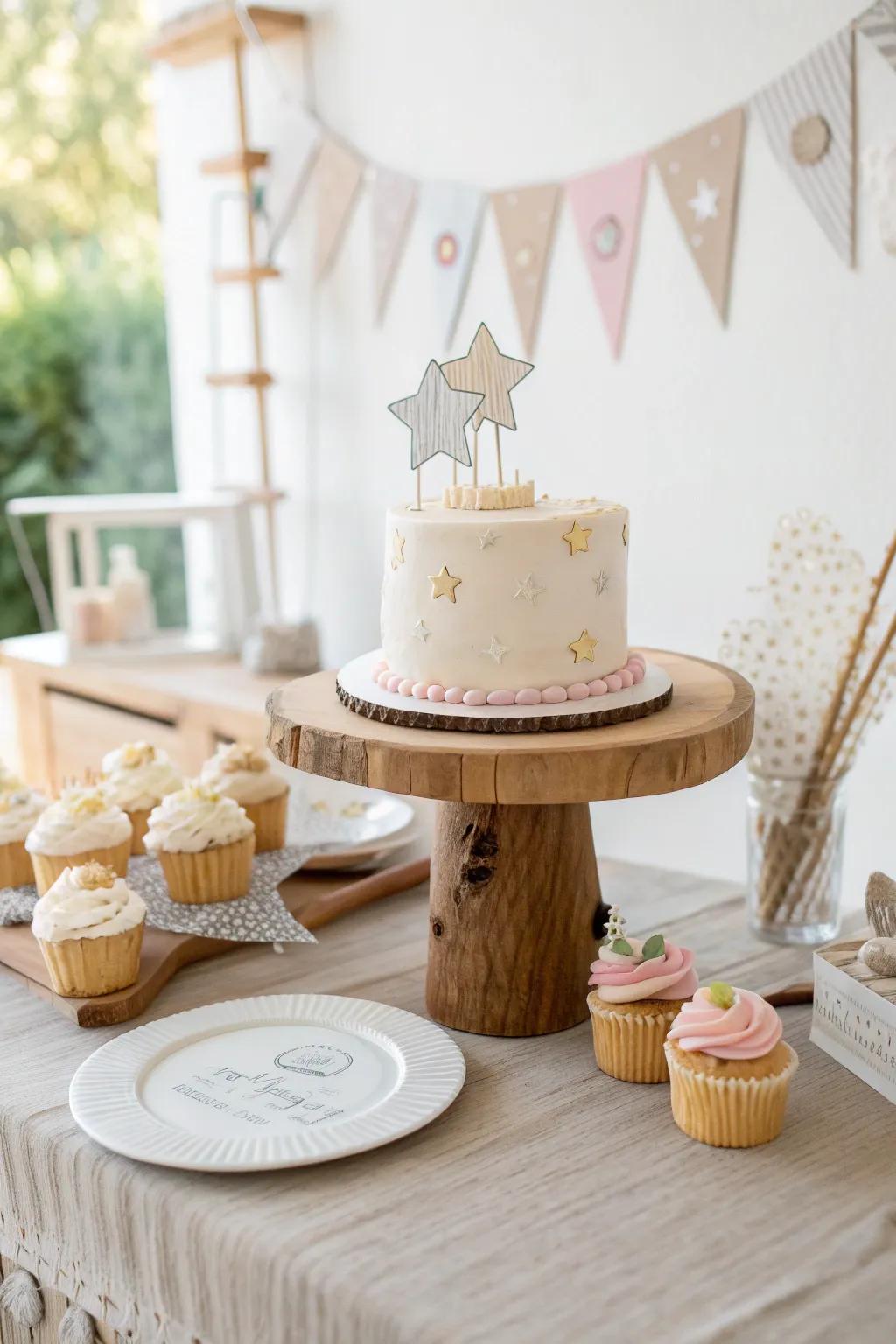 Indulge in a delicious display that's as beautiful as it is tasty. 🎂 #CakeDecor #BirthdaySweets