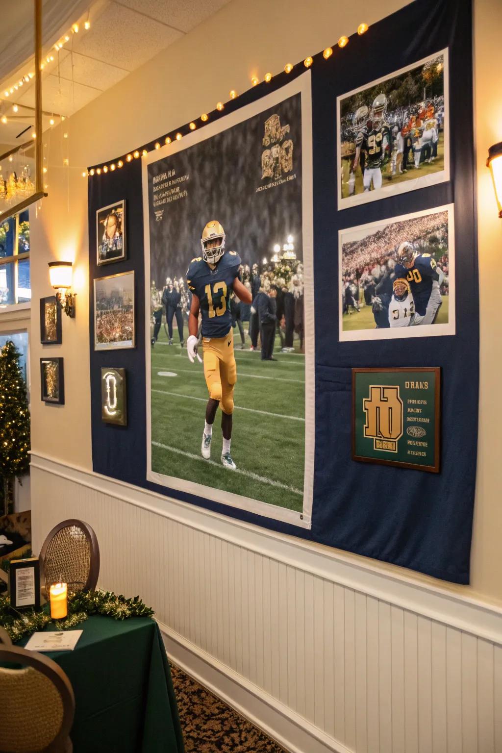 Relive the highlights with a photo collage that tells your team's unique story.