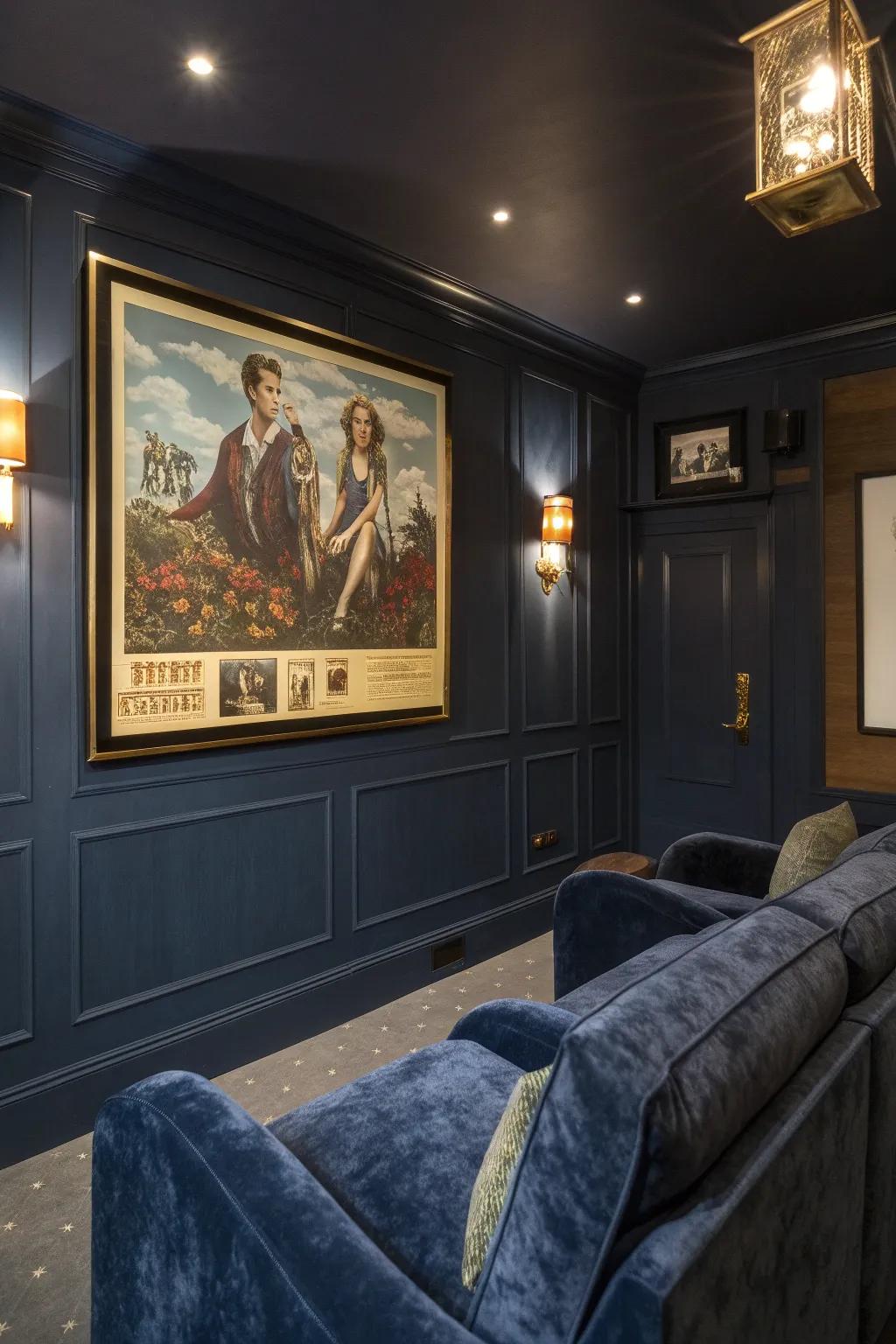 Express your style with decor that adds character to your home theater. 🎬 #DecorInspiration #HomeTheater