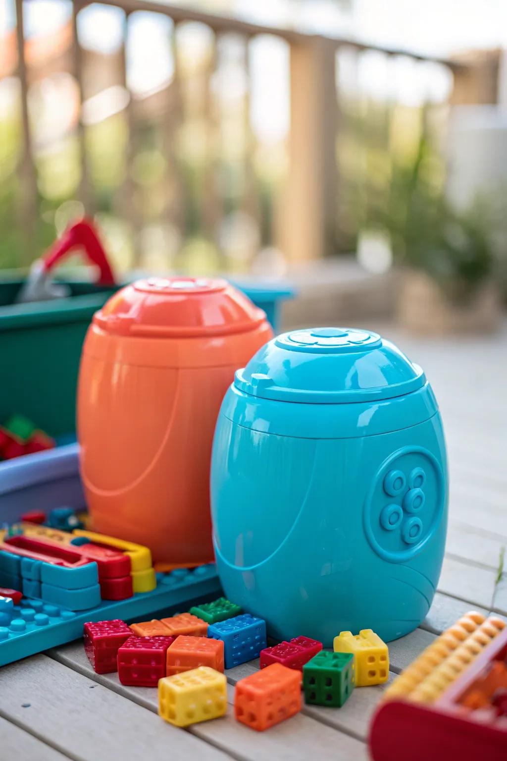 Tame the toy chaos with labeled storage containers that kids will love.