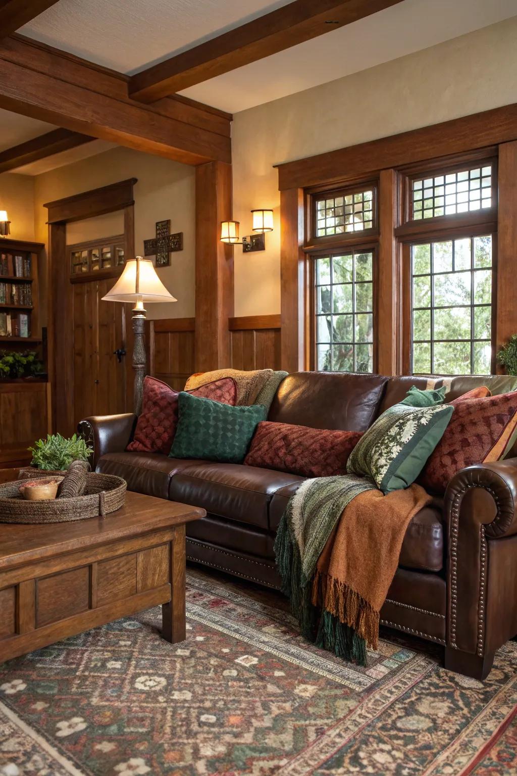 Plush seating invites you to relax and enjoy the craftsmanship of your living space.