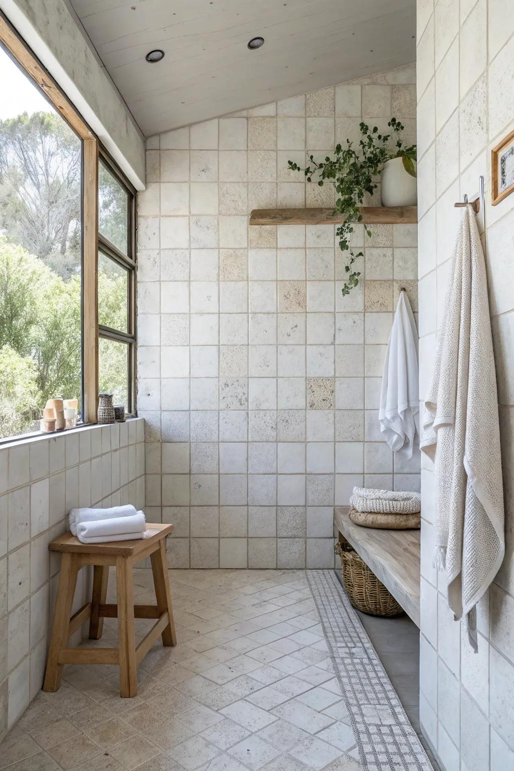 Bring artisanal charm into your space with the beautiful texture of Zellige tiles.