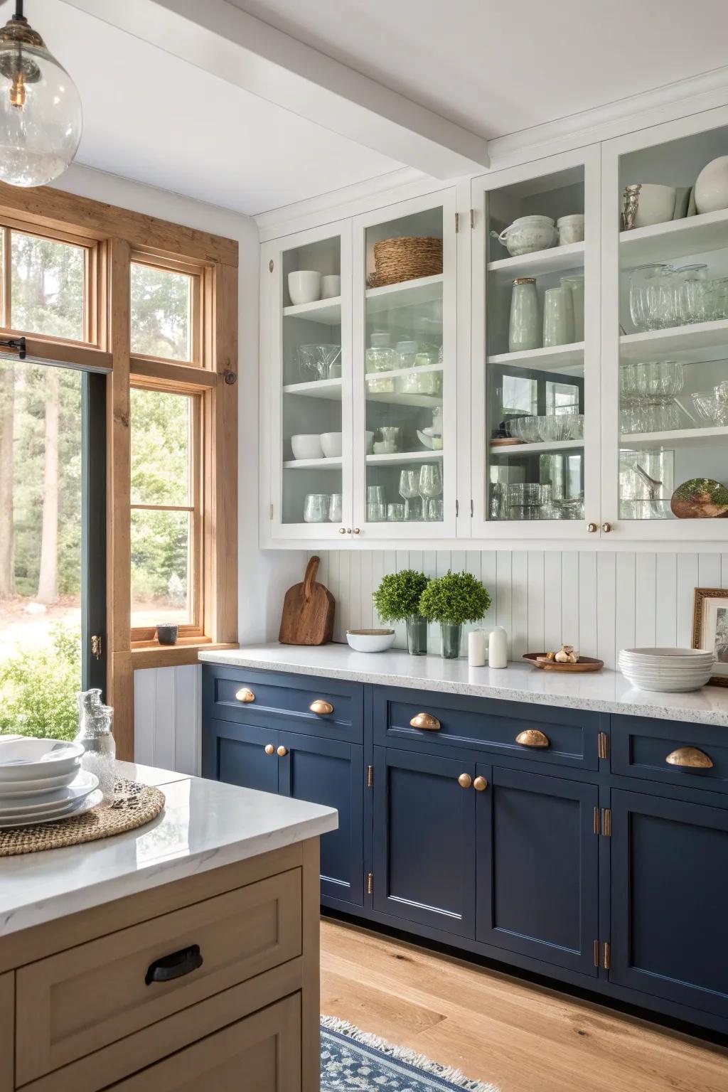 Open shelving brings both style and function to your kitchen, perfect for displaying your treasures.