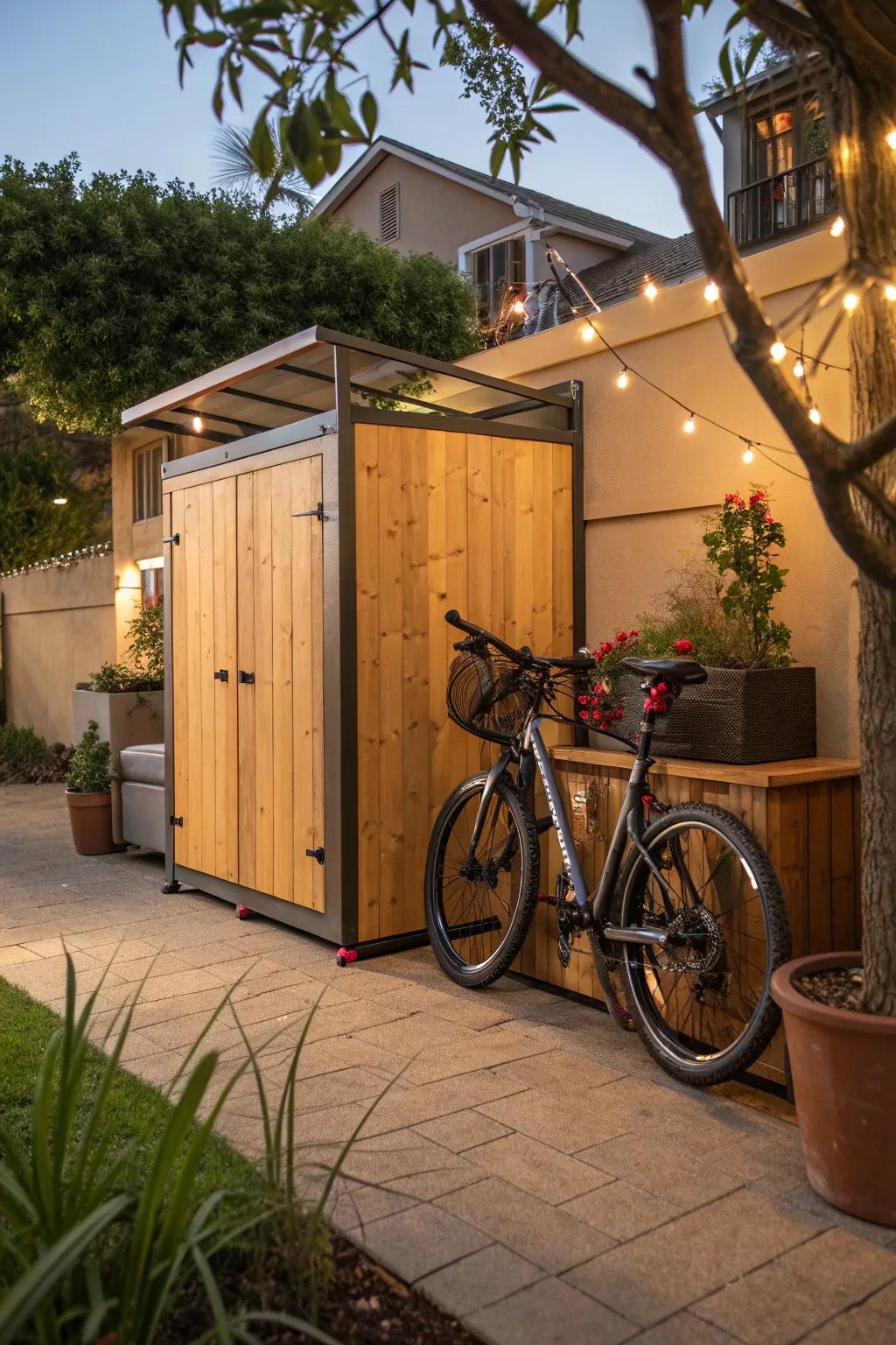 Upgrade your storage with a customizable bike cabinet that combines security and elegance.