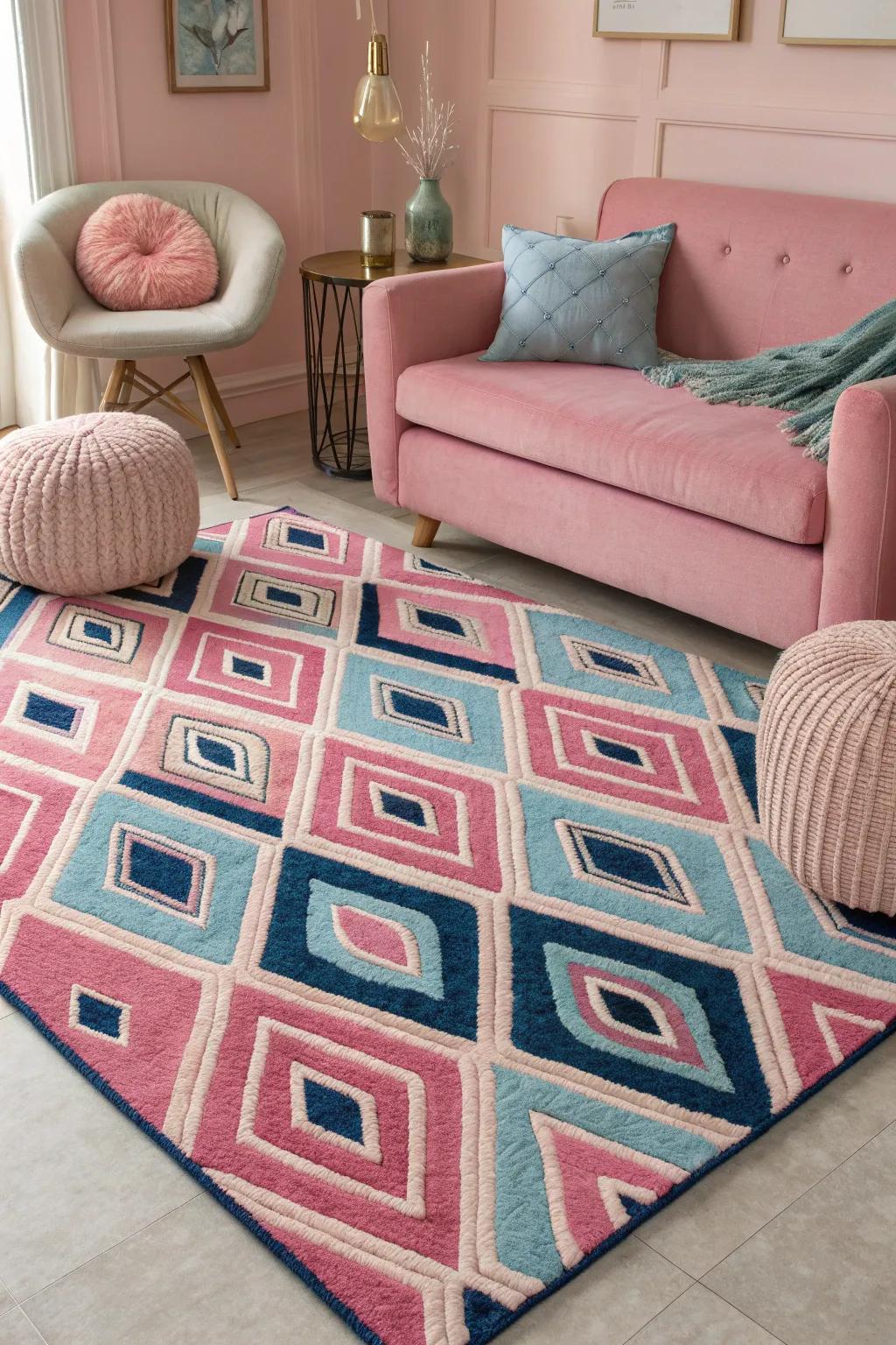 Patterns add an artistic flair to your living room, making it uniquely yours. #PatternPlay #ArtisticTouch