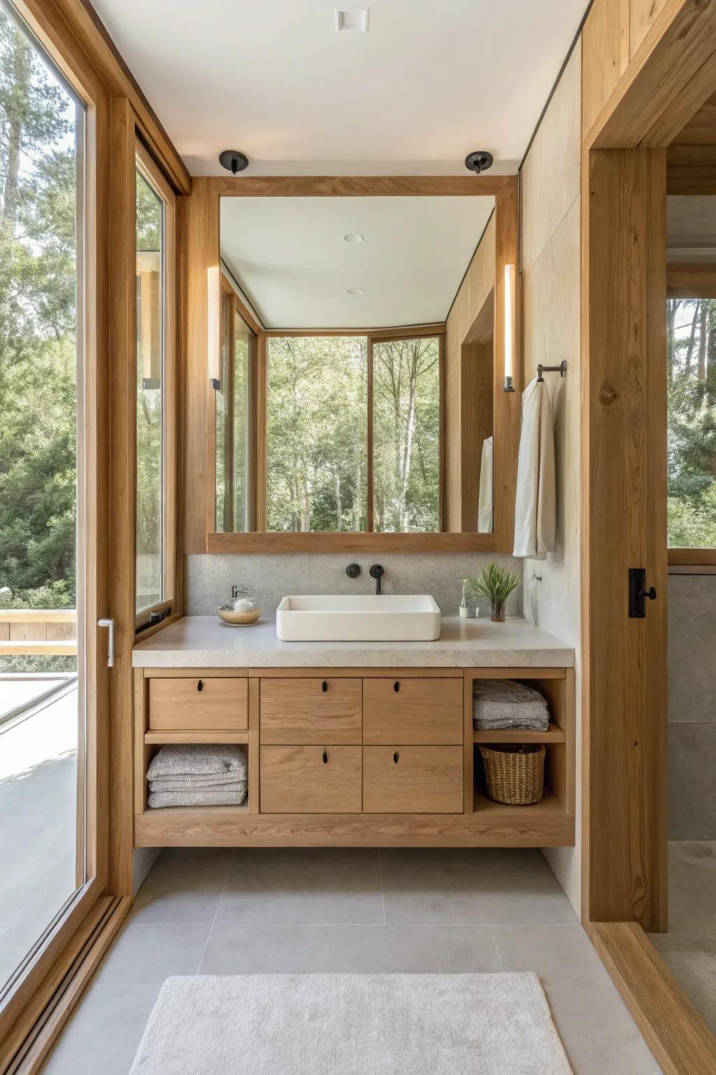 Discover the magic of hidden storage with mirrors that keep your bathroom sleek and clutter-free.