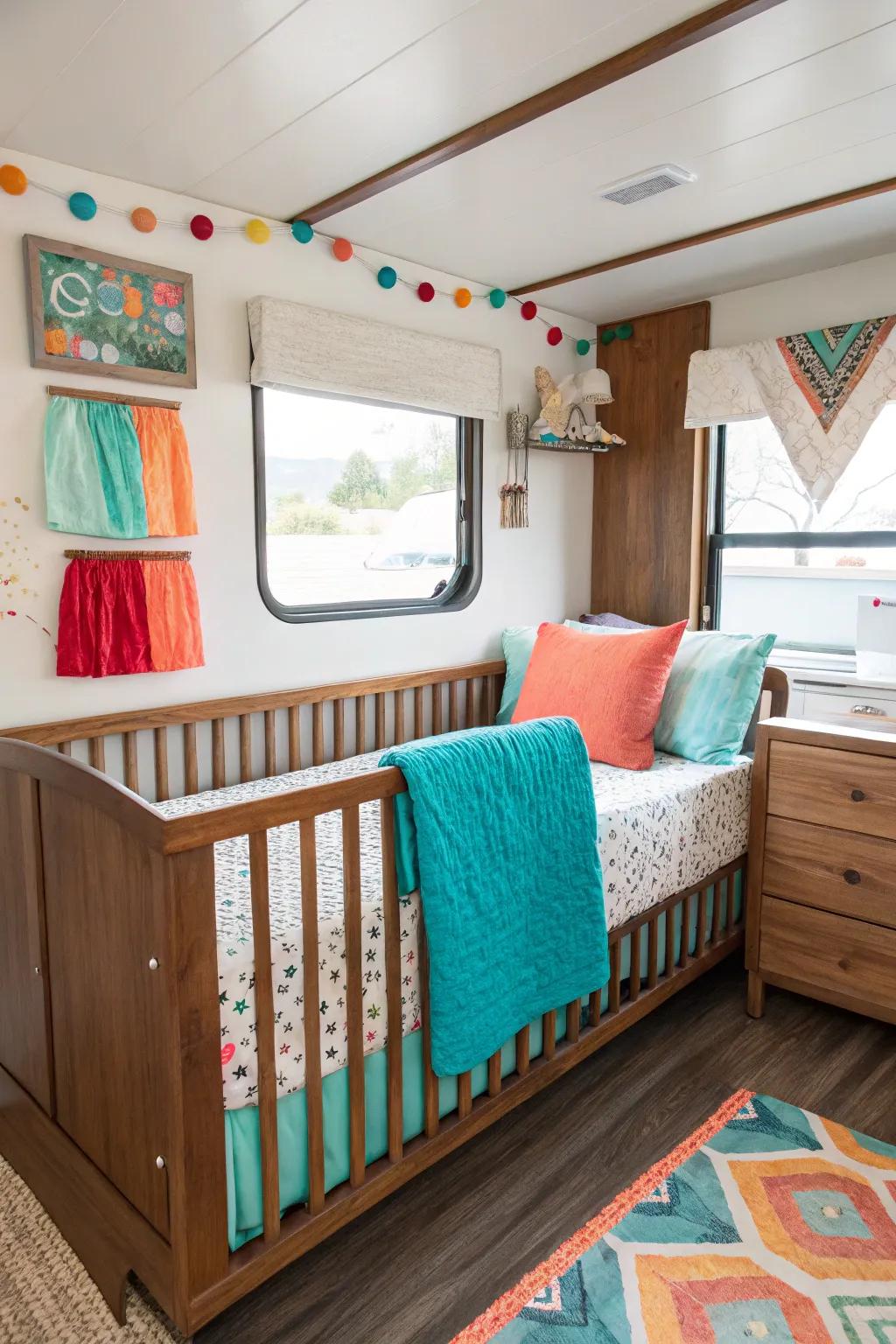 Give your baby a private space by transforming the master bedroom. 🛏️ #RVDecor #BabyNursery #HomeDesign