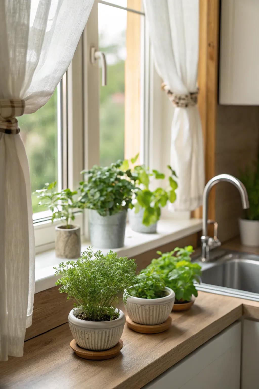 Invite nature into your kitchen with a delightful array of plants that thrive by the window. #KitchenPlants #GreenLiving 🌿