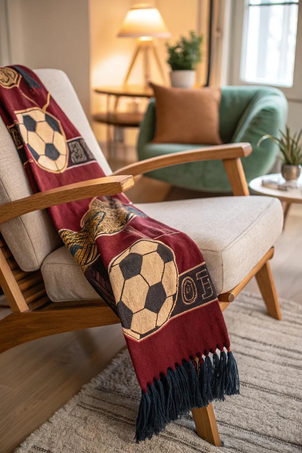 Wrap your scarves around a chair for an easy-access display that doubles as a chic accent.